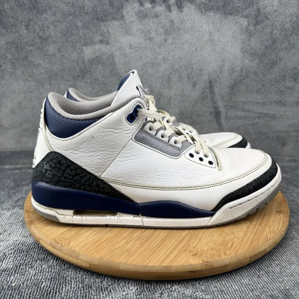 Jordan Air Jordan 3 Retro Midnight Navy Shoes Mens Size 10 Sneakers CT8532-140